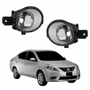 Par de Farol Auxiliar De Milha Nissan Versa 2011 Até 2018
