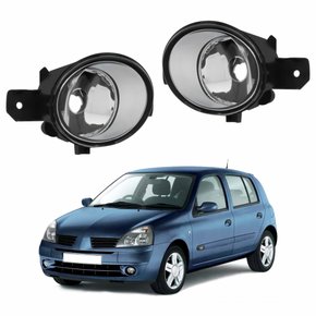 Par de Farol Auxiliar De Milha Renault Clio 2003 Até 2012