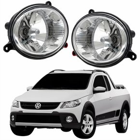 Par de Farol Auxiliar De Milha Vw Saveiro Cross G5 2009 Até 2013 Original Arteb