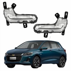 Par de Farol Auxiliar Gm Onix 2020 Até 2025 Led Drl 2 Fios