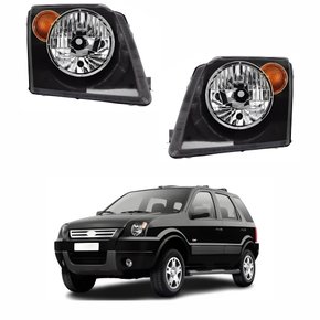Par de Farol Ford Ecosport 2003 Até 2007 Pisca Âmbar