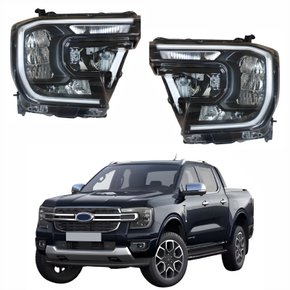 Par de Farol Ford Ranger 2024 2025 Full Led Sem Projetor Com Reator