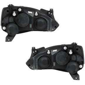 Par Farol GM Corsa 2003 Até 2012 Montana 2003 Até 2010 Foco Duplo Máscara Negra Pisca Liso