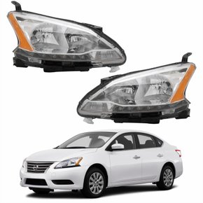 Par de Farol Nissan Sentra 2014 Até 2016 Com Led