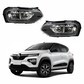 Par de Farol Renault Kwid 2022 Até 2024 Inferior
