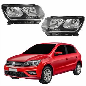 Par de Farol Vw Gol G8 2018 Até 2023 Original Arteb Foco Duplo