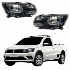 Par de Farol Vw Saveiro G7 2016 Até 2022