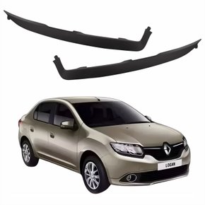 Par de Friso Do Farol Renault Logan 2014 Até 2019