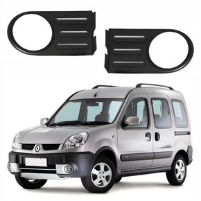 Par de Grade Parachoque Renault Kangoo 2008 Até 2012 Com Furo