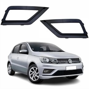 Par de Grade Parachoque Vw Gol G8 2018 Até 2023 Com Furo