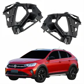 Par de Grade Parachoque Vw Nivus 2019 Até 2024 Com Furo