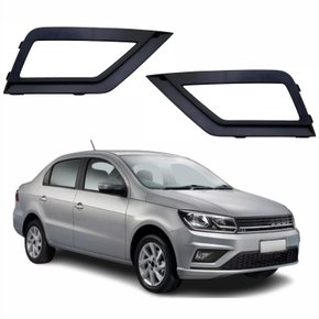 Par de Grade Parachoque Vw Voyage G8 2018 Até 2023 Com Furo