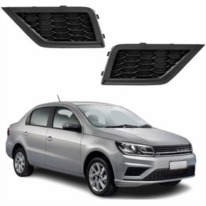 Par de Grade Parachoque Vw Voyage G8 2018 Até 2023 Sem Furo