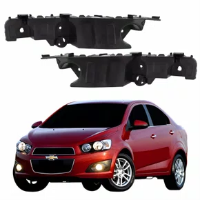 Par de Guia Parachoque Gm Sonic Sedan 2012 Até 2016