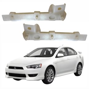 Par de Guia Parachoque Mitsubishi Lancer 2009 Até 2015