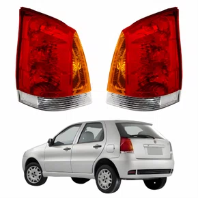 Par de Lanterna Fiat Palio G3 2004 Até 2016 Tricolor
