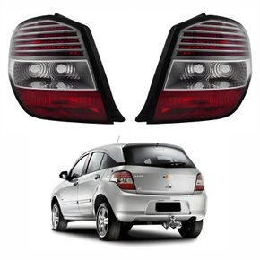 Par de Lanterna Gm Agile 2009 Até 2012 Fumê