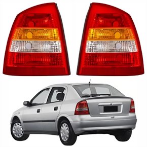 Par de Lanterna GM Astra Hatch 1999 Até 2002 Tricolor