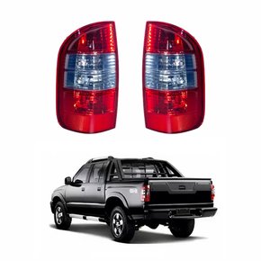 Par de Lanterna Gm S-10 2009 2010 2011 Bicolor Fumê Claro