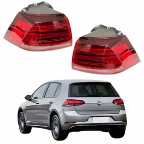 Par de Lanterna Traseira Canto Vw Golf Tsi 2018 Até 2021 Sem Led