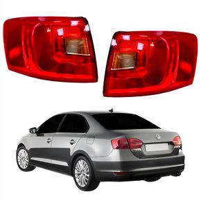 Par de Lanterna Traseira Canto Vw Jetta 2011 Até 2014