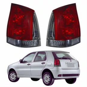 Par de Lanterna Traseira Fiat Palio G3 2004 Até 2016 Fumê