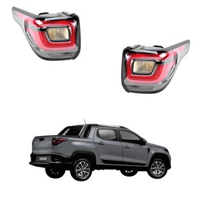 Par de Lanterna Traseira Fiat Strada 2020 Até 2023 Sem Led