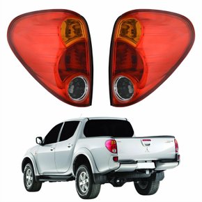 Par de Lanterna Traseira Mitsubishi L200 Triton 2008 Até 2017