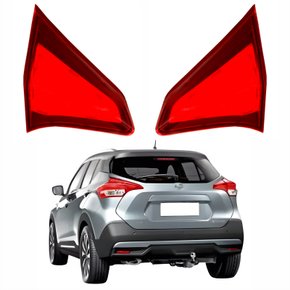 Par de Lanterna Traseira Nissan Kicks 2017 Até 2022 Tampa
