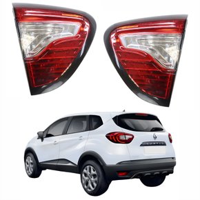 Par de Lanterna Traseira Renault Captur 2017 Até 2024 Tampa