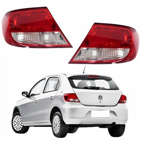 Par de Lanterna Traseira Vw Gol G5 2008 Até 2012