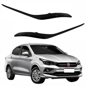 Par de Moldura Grade Parachoque Inferior Fiat Cronos 2018 Até 2023