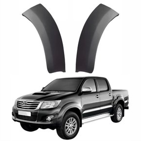 Par de Moldura Parachoque Toyota Hilux Srv 2012 Até 2015