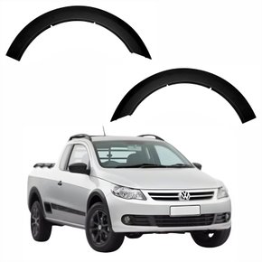 Par de Moldura Paralama Dianteiro Vw Saveiro G5 2008 Até 2012