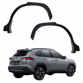Par de Moldura Paralama Traseiro Toyota Corolla Cross 2020 Até 2024
