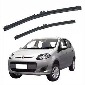 Par de Palheta Multi Encaixes 16” e 24” Fiat Palio Attractive 2012 Até 2017