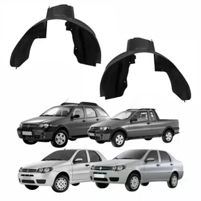 Par de Parabarro Dianteiro Fiat Palio Strada G3 2004 Até 2014 Siena Weekend G3 2004 Até 2007