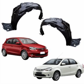 Par de Parabarro Dianteiro Toyota Etios 2012 Até 2021