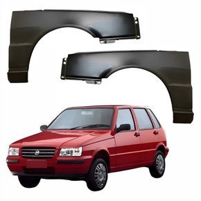 Par de Paralama Fiat Uno 1984 até 2003 Sem furo