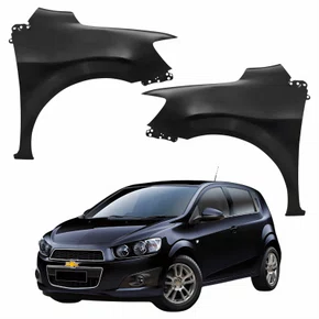 Par de Paralama Gm Sonic Hatch 2012 Até 2016