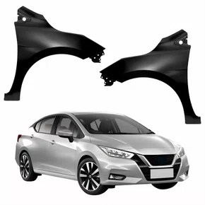 Par de Paralama Nissan Versa 2021 Até 2025