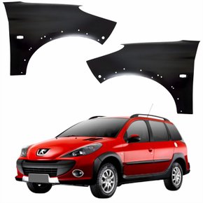 Par de Paralama Peugeot 207 Escapade 2008 Até 2012