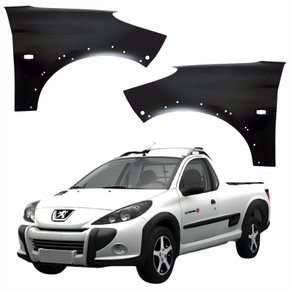 Par de Paralama Peugeot 207 Hoggar 2008 Até 2015