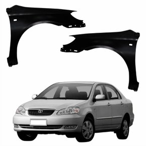 Par de Paralama Toyota Corolla 2003 Até 2008