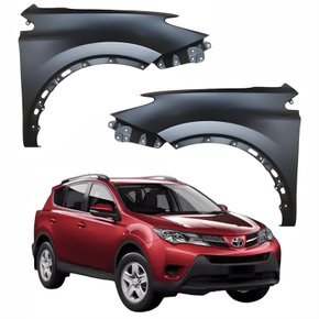 Par de Paralama Toyota Rav4 2013 Até 2017