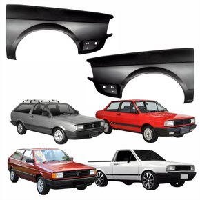 Par de Paralama Vw Gol Voyage Parati Saveiro 1986 Até 1990