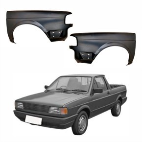 Par de Paralama Vw Saveiro G1 1991 Até 1994
