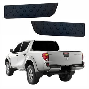 Par de Pisante Parachoque Traseiro Mitsubishi L-200 Triton 2008 Até 2014