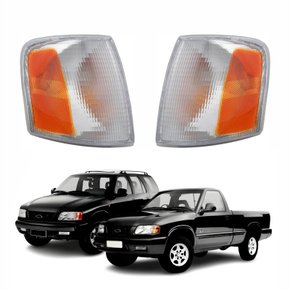 Par de Pisca Gm S-10 Blazer 1995 Até 2000 Âmbar