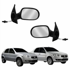 Par de Retrovisor Fiat Palio Siena Es Attractive 2011 2012 4 Portas Com Controle METAGAL